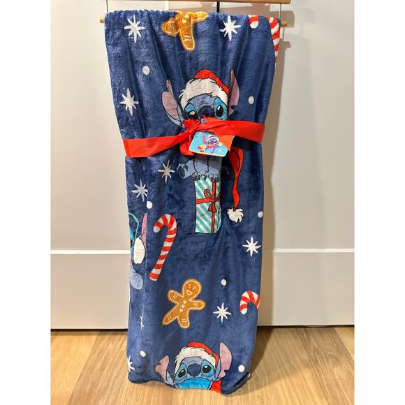 Disney Other - Stitch Christmas Blanket- NWT